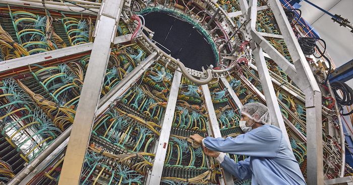 a person working on the large hadron collider