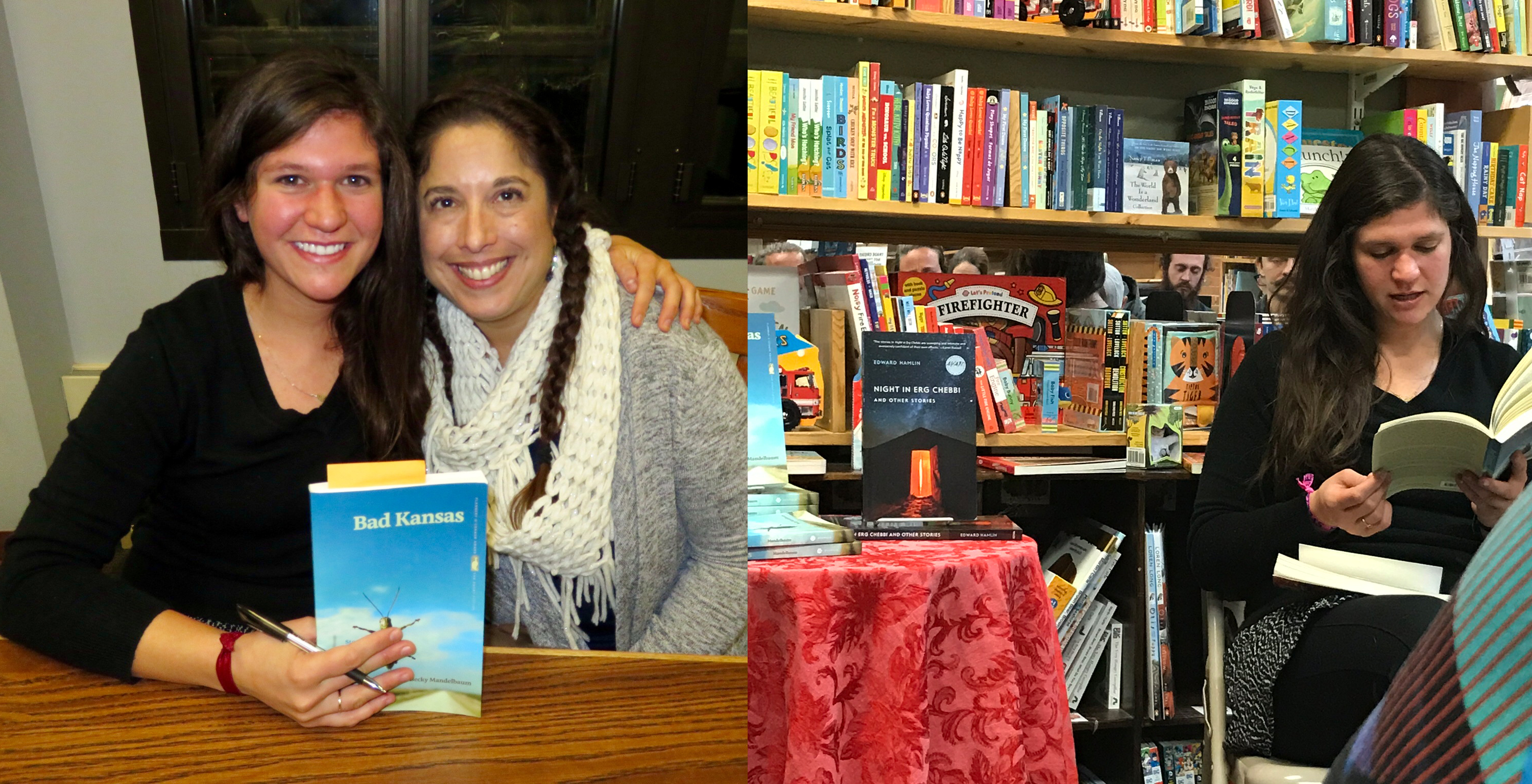 Becky Mandelbaum doing a book reading