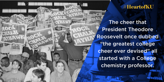 The cheer that President Theodore Roosevelt once dubbed “the greatest college cheer ever devised” all started with a College chemistry professor.