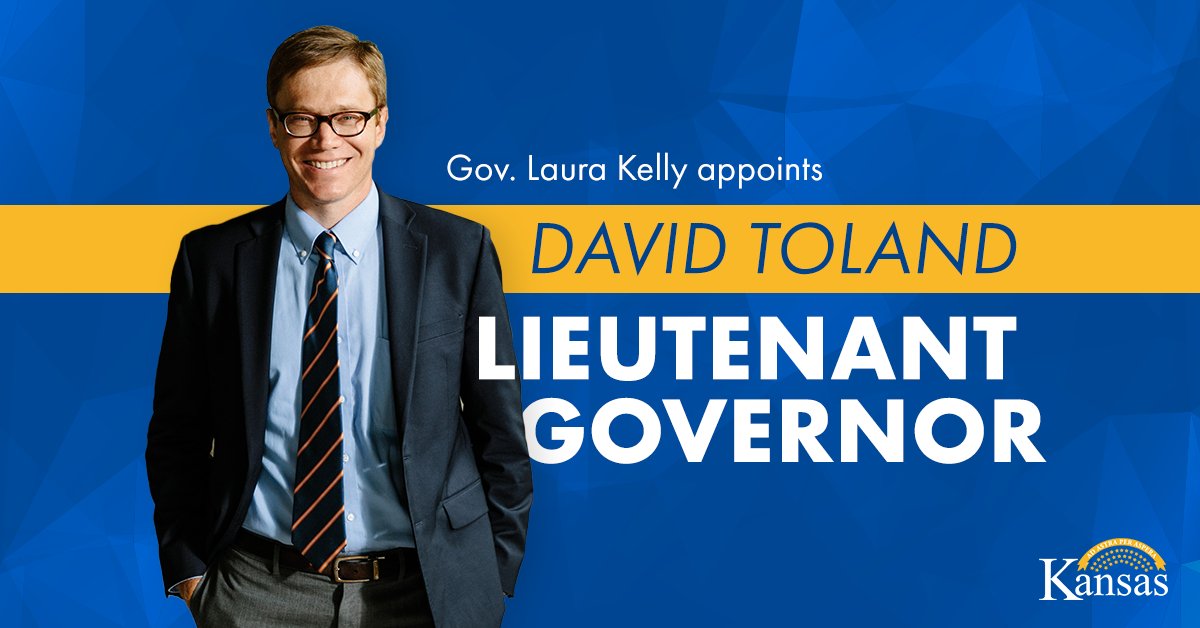 a flier announcing David Toland's appointment to lieutenant Governor with his picture on it