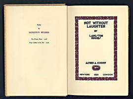 inner cover of the book 'Not Without Laughter'