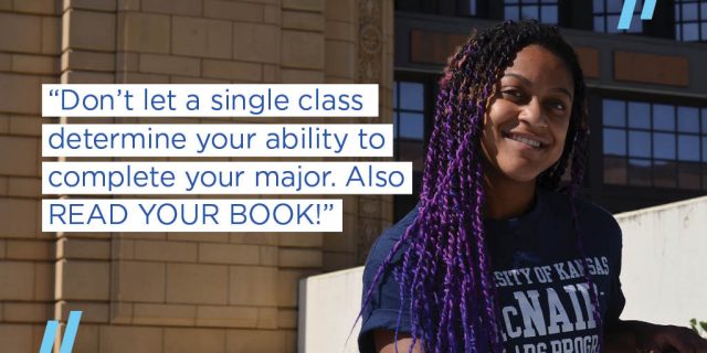 Don’t let a single class determine your ability to complete your major. Also READ THE BOOK!