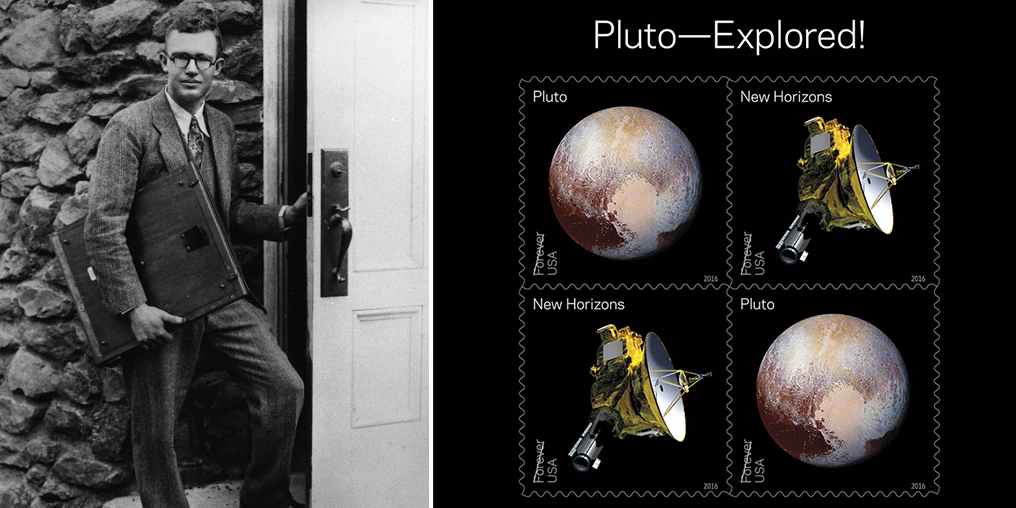 Clyde Tombaugh and Pluto and the New Horizons spacecraft