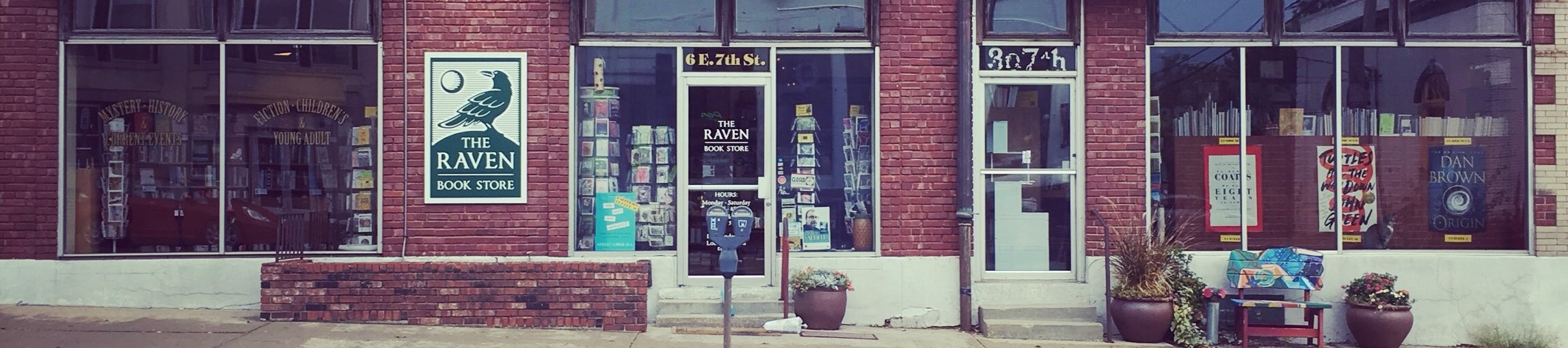 Street view of the Raven bookstore