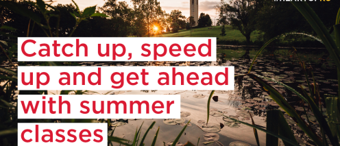 catch up, speed up and get ahead with summer classes poster