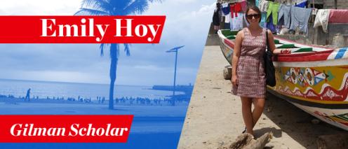 Emily Hoy. Gilman Scholar