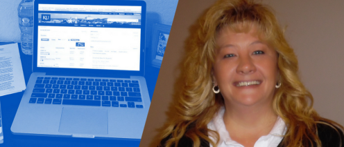 Lisa Martin and a laptop