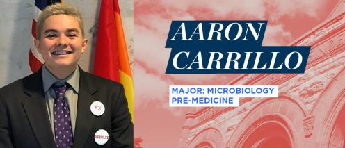 Aaron Carrillo, Major: Microbiology Pre-Medicine
