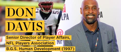 Don Davis Senior Director of Player Affairs, NFL Players Association BGS Human Development (1997)