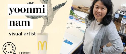 Yoonmi Nam with the text 'visual artist'
