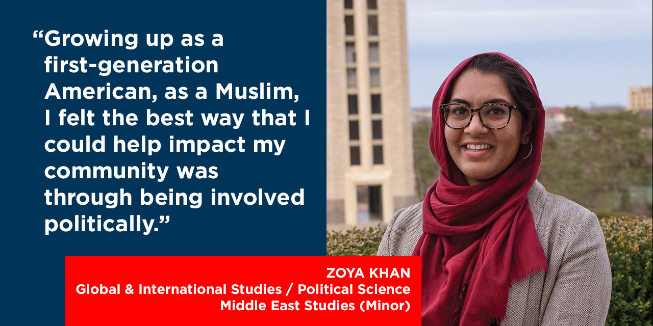 “Growing up as a first-generation American, as a Muslim, I felt the best way that I could help impact my community was through being involved politically.”