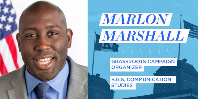 Marlon Marshall, Grassroots Campaign Organizer, BGS Communication Studies