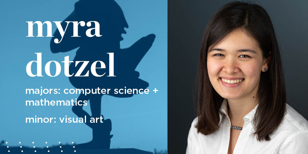 Myra Dotzel

majors: computer science + mathetmatics

minor: visual art